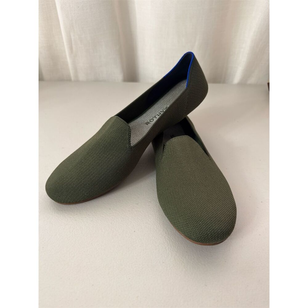 Rothy’s The Loafer Flats Olive Green Cyprus Size 11.5 Casual Comfort